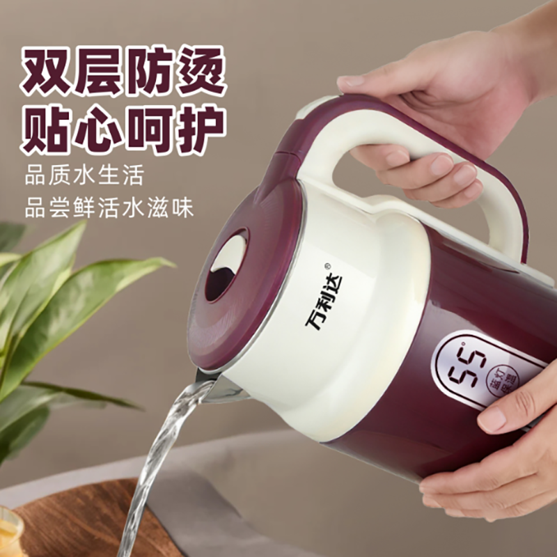 万利达3L保温电热水壶烧水壶家用不锈钢大容量全自动恒温煲水壶 15.2元 - 86线报
