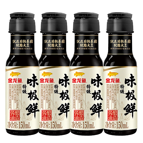 金龙鱼特级味极鲜酱油非转基因大豆150ml×4瓶 5.82元 - 86线报 金龙鱼特级味极鲜酱油非转基因大豆150ml×4瓶 5.82元 - 86线报