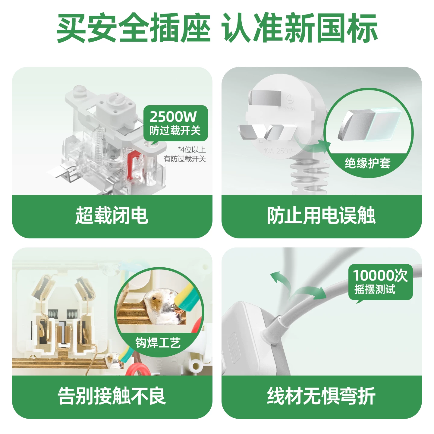 德力西新国标防过载插排分控三位五孔1m 16.3元 - 86线报 德力西新国标防过载插排分控三位五孔1m 16.3元 - 86线报
