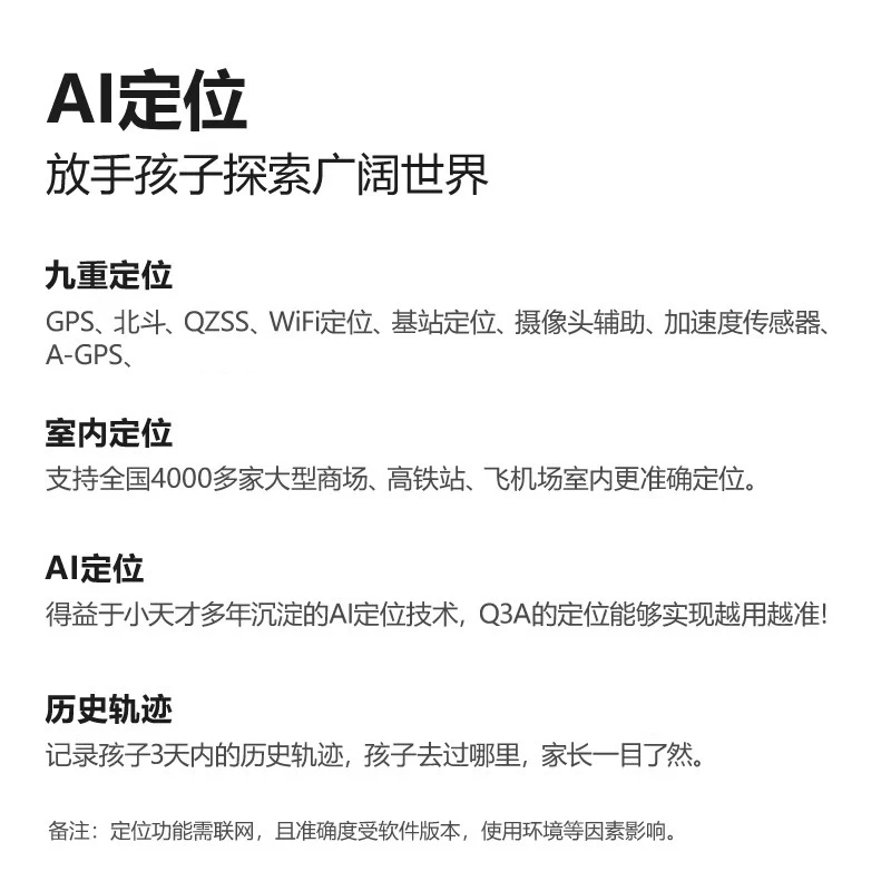 小天才Q3A AI精准定位儿童电话手表 428.92元 - 86线报