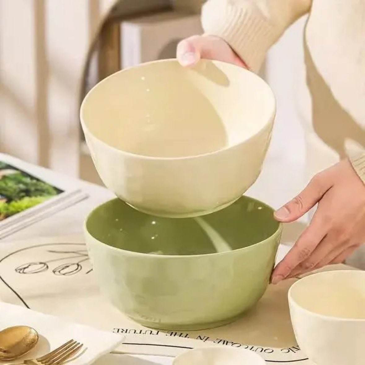 洛威陶瓷8英寸大汤碗2个装 25.46元 - 86线报
