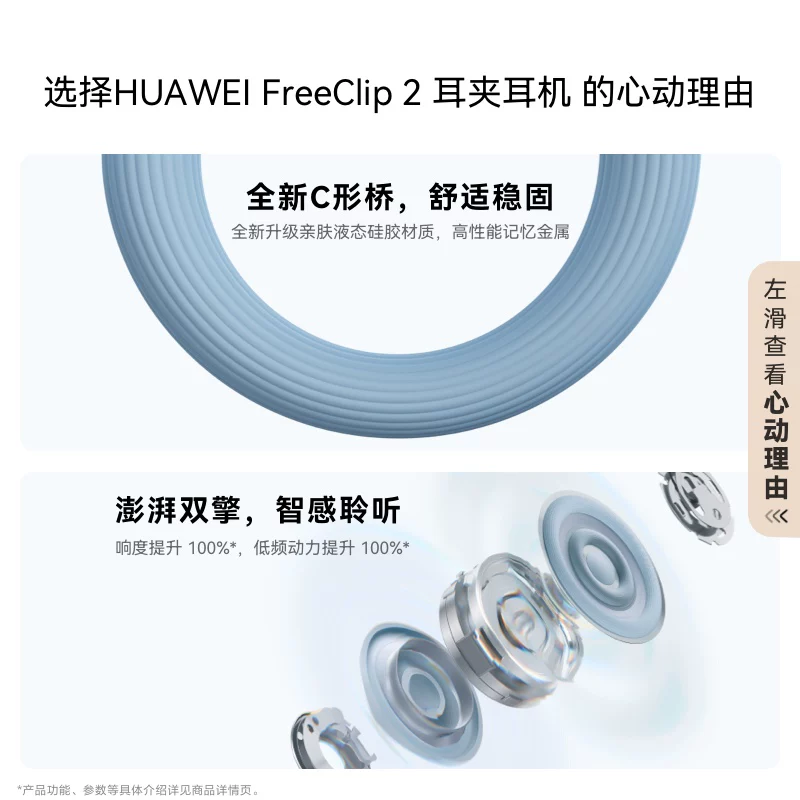 华为Free Clip 2智感聆听开放式无线蓝牙耳机 1084元 - 86线报 华为Free Clip 2智感聆听开放式无线蓝牙耳机 1084元 - 86线报