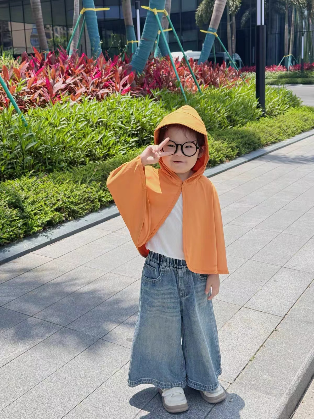 蕉下儿童披肩防晒斗篷式短款宽松自如无束缚穿脱方便冰丝原纱巨透气 39.9元 - 86线报