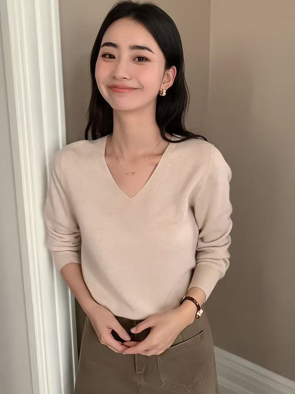 杉杉打底羊毛衫V领款 55元 - 86线报