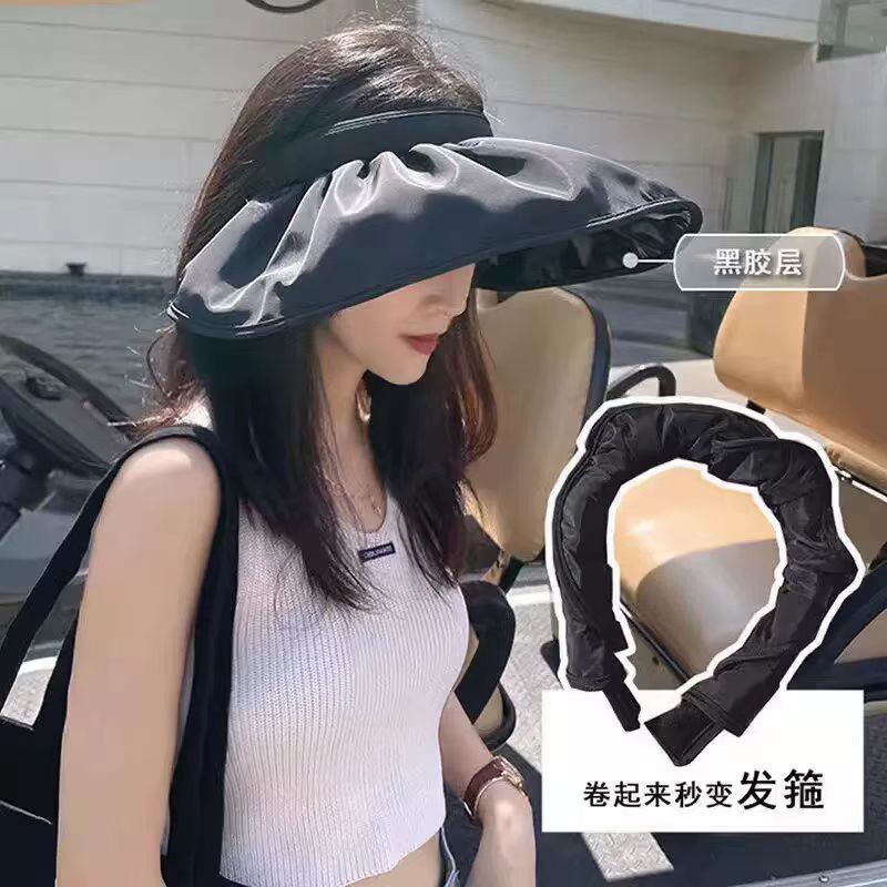 黑胶贝壳防晒帽 9.9元 - 线报酷