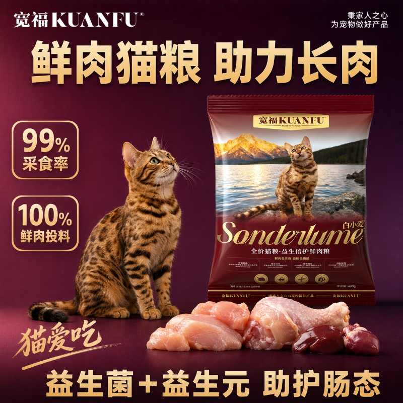 试吃❗ 宽福益生倍护猫粮400g 💰5.9 - 线报酷
