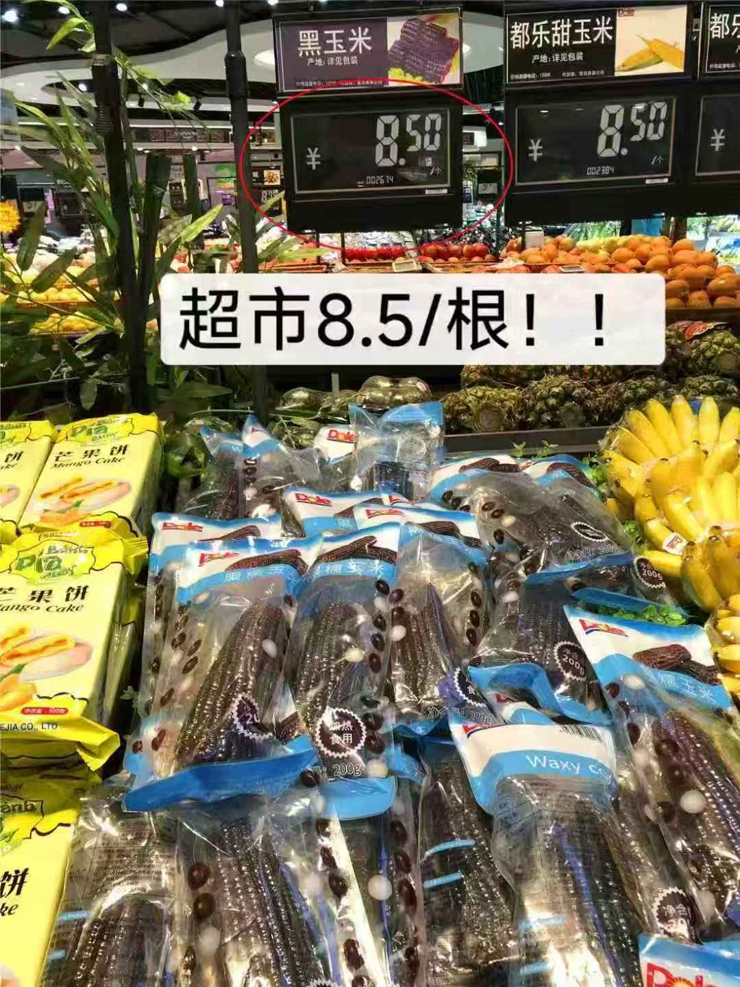 世纪德力黑糯玉米8大根*280g 15元 - 线报酷