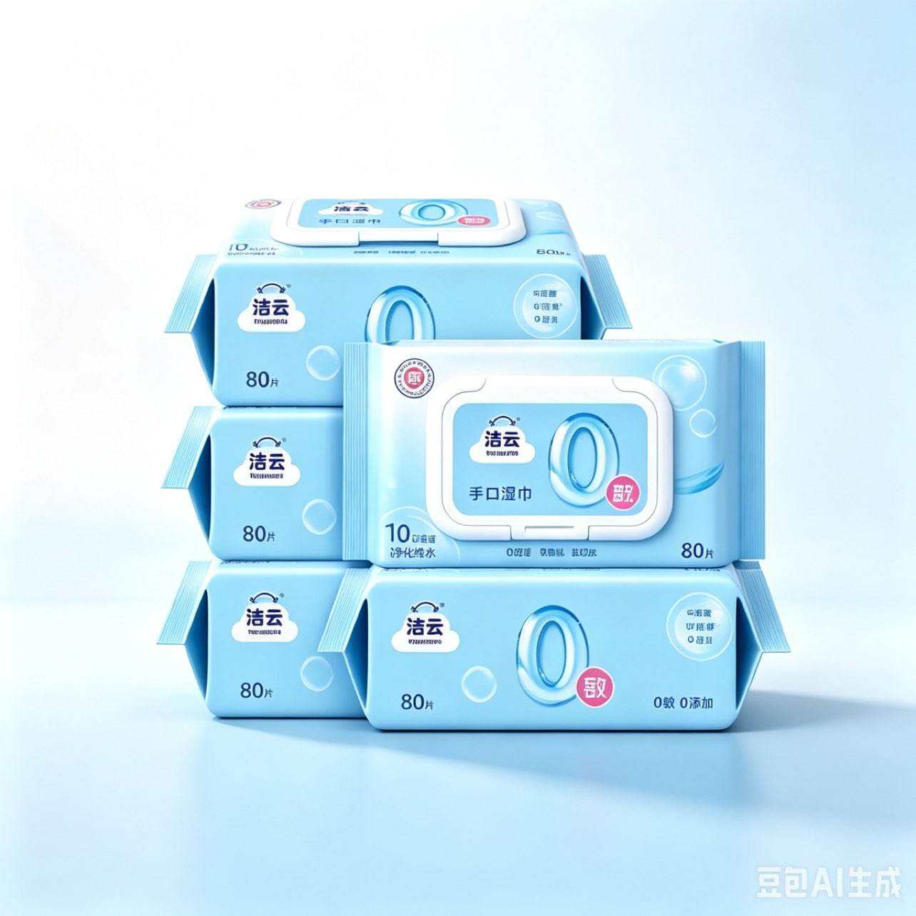 洁云纯水湿巾80抽×5包 0敏配方 加厚亲肤 11.03元 - 86线报