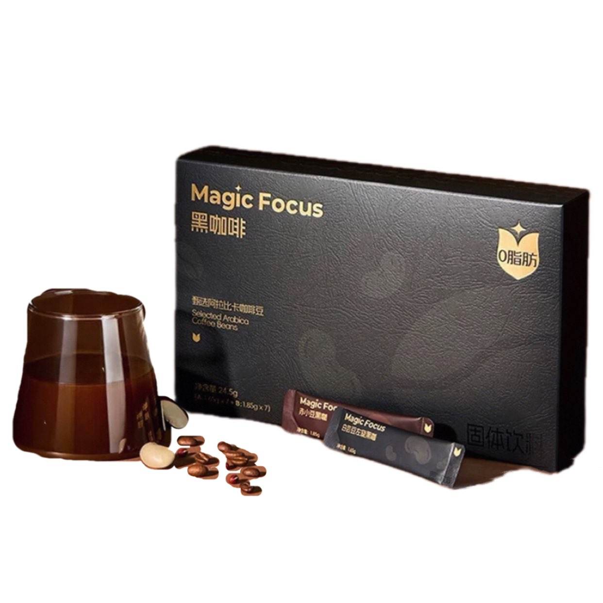 MagicFocus黑咖啡阿拉比卡美意式袋装速溶白芸豆0蔗糖中深烘焙 7.03元 - 折送网