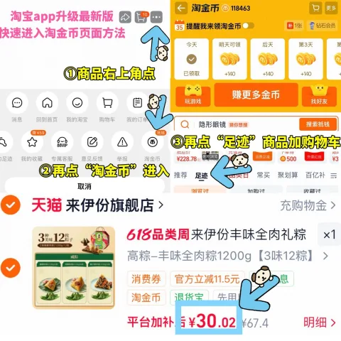 来伊丰味全肉礼粽子礼盒1200g 30元