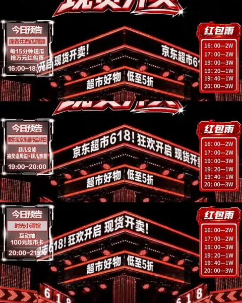 ⏰16点-18点 京东超市zbj 每15分钟送有西瓜 整点有🧧雨