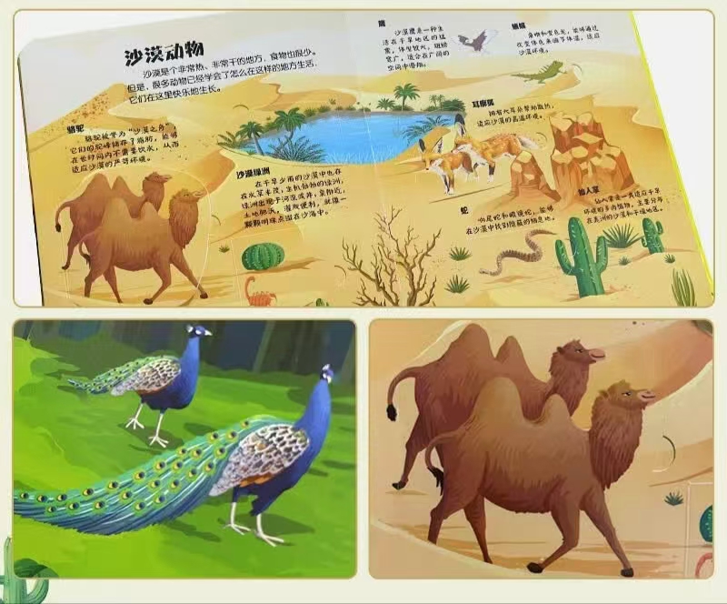 巨童儿童翻翻3D立体书各式各样的动物少儿科普百科揭秘翻翻书 7.5元 - 86线报