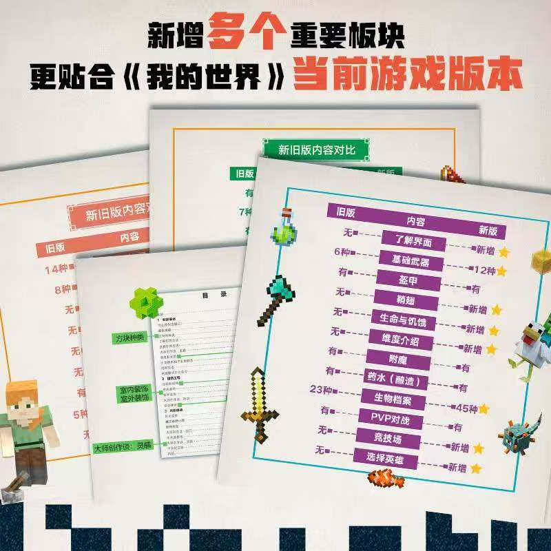 我的世界官方攻略指南书4册建筑+红石+战斗+生存指南 75元 - 86线报
