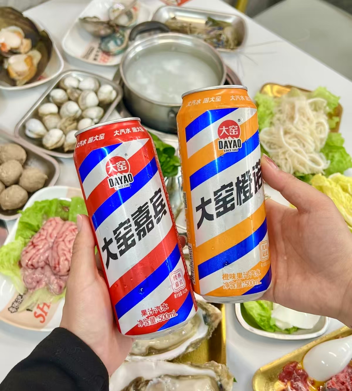大窑罐装汽水碳酸饮料500ml*8瓶 19.9元 - 86线报