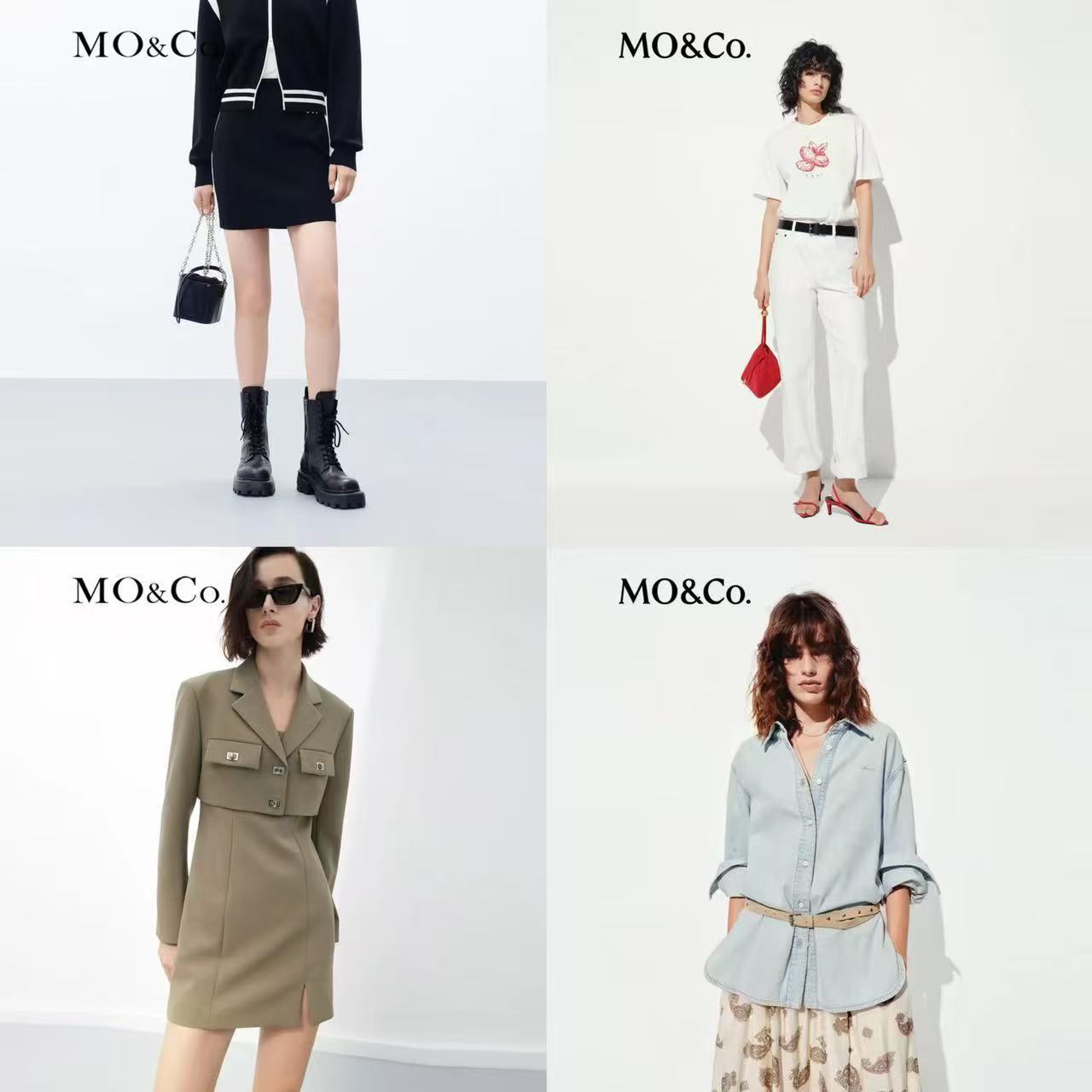 MO&Co.羊毛包臀半身裙 123元，MO&Co.新中式刺绣T恤 202元 - 86线报