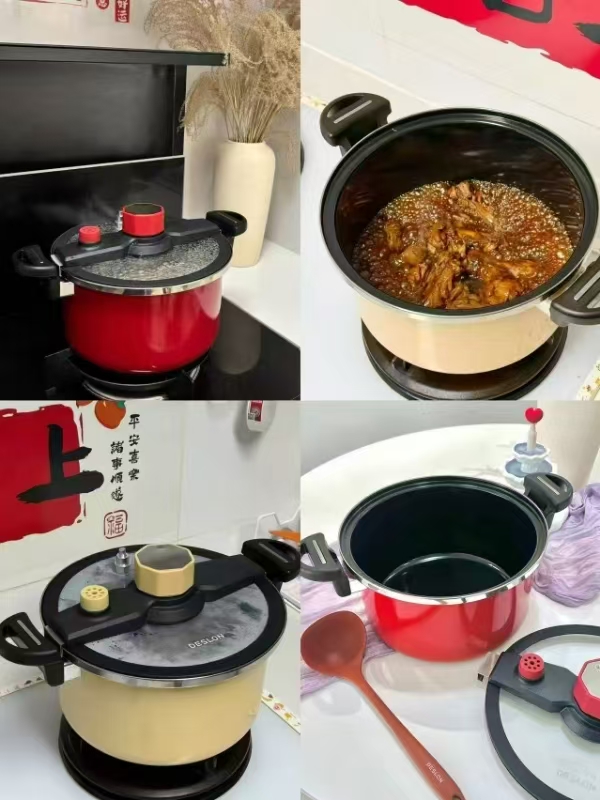 德世朗钛珐琅搪瓷微压锅6L大容量 120元 - 86线报