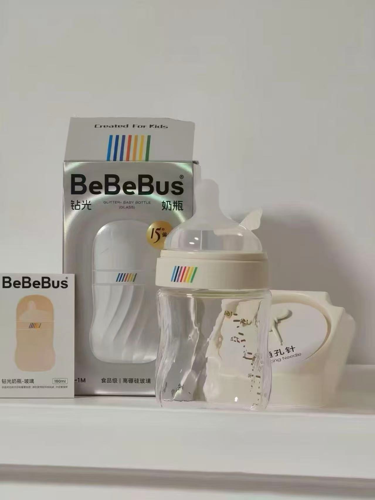 BeBeBus钻光玻璃奶瓶 129元 - 86线报