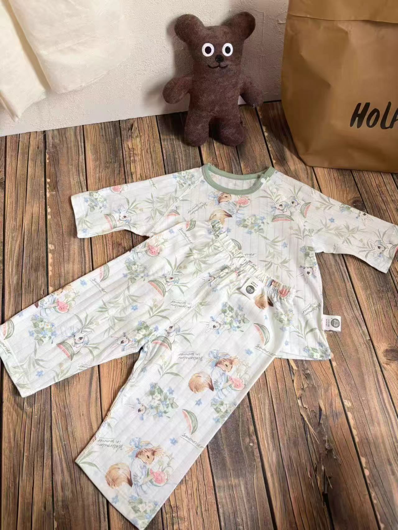 欧孕儿童睡衣家居服上衣+裤子 49.9元 - 86线报
