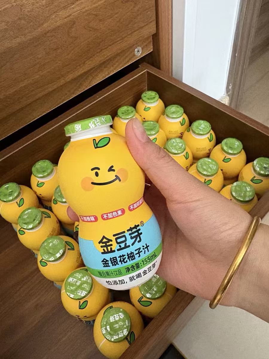 金豆芽金银花柚子汁155ml/瓶拍1发16瓶 38元 - 美泡泡