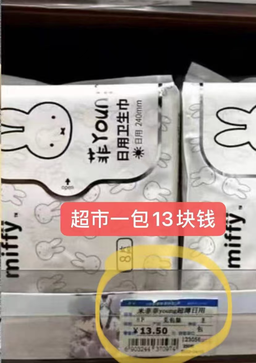 米菲姨妈巾拍10件 2.9元/包 - 86线报