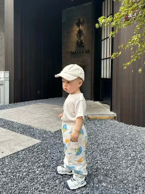 小班郎 宝宝防蚊裤 夏季薄款纯棉长裤 儿童灯笼裤 图片 2