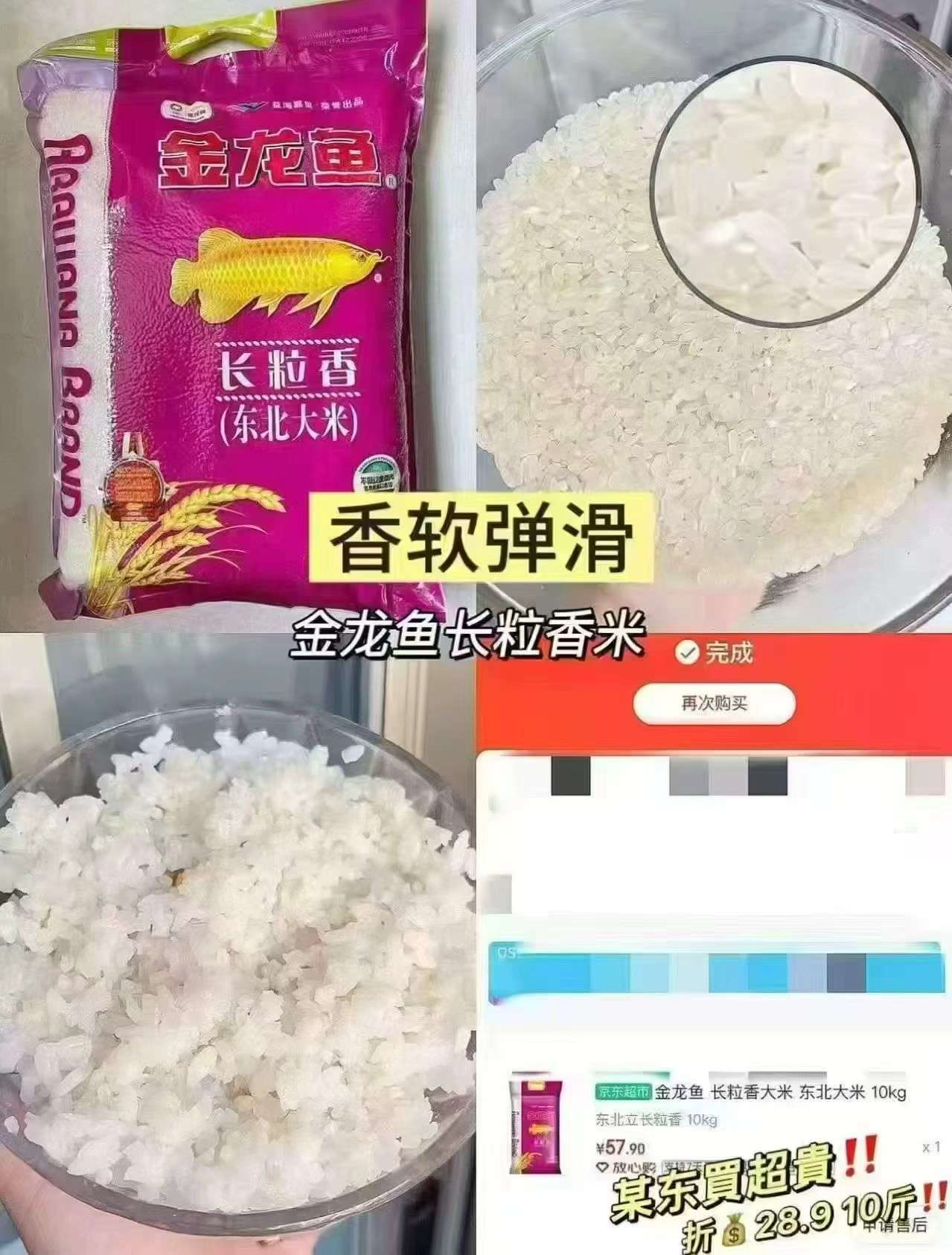 金龙鱼长粒香东北大米10斤 22.7元 - 86线报