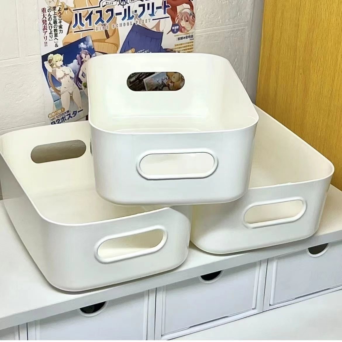 白色收纳筐10个 9.9元 - 线报酷