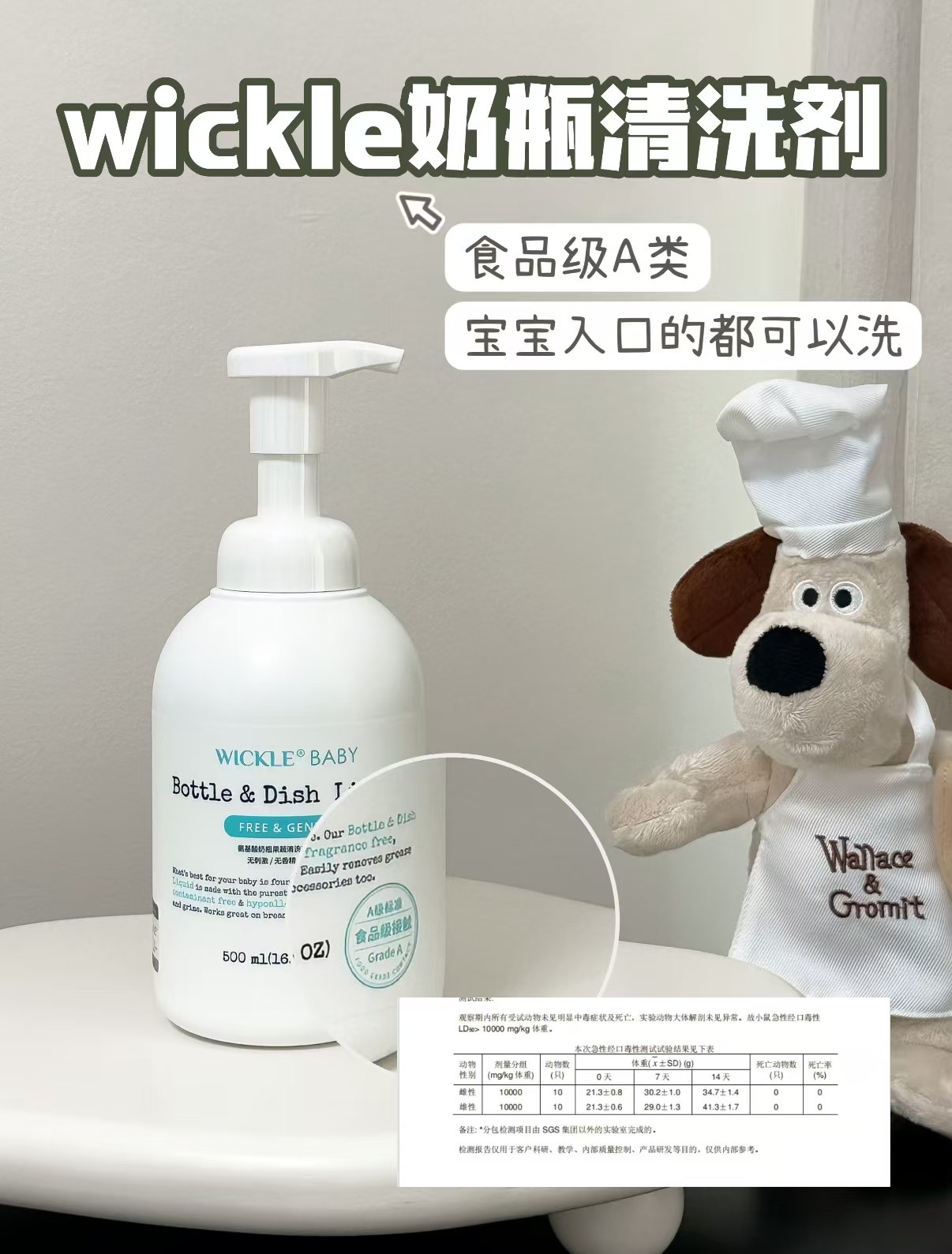 Wickle奶瓶清洗剂500ml 赠便携装50ml 26.6元 - 86线报