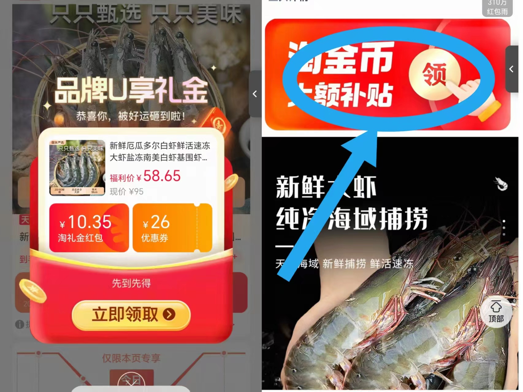 新鲜厄瓜多尔白虾鲜活大虾3斤 51.4元 - 86线报 新鲜厄瓜多尔白虾鲜活大虾3斤 51.4元 - 86线报