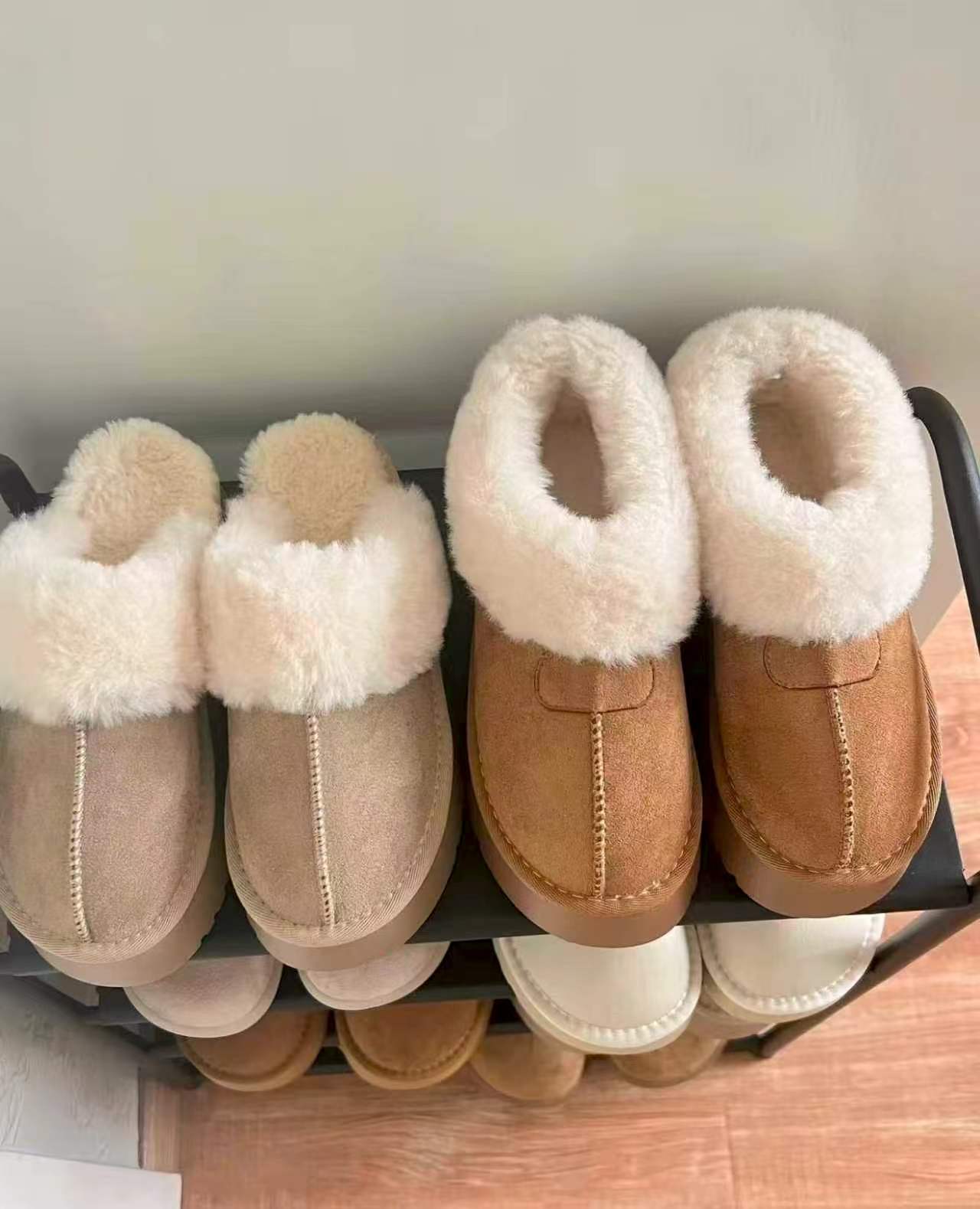 QICCE包跟棉鞋女冬季加绒保暖防滑轻便eva软底踩屎感雪地靴 29.5元 - 86线报