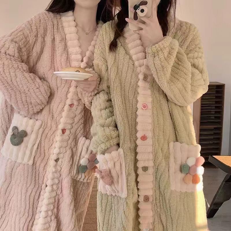 卡芮芊德绒卡通家居服套装 26.9元，卡芮芊珊瑚绒家居服套装 26.9元 - 折送网