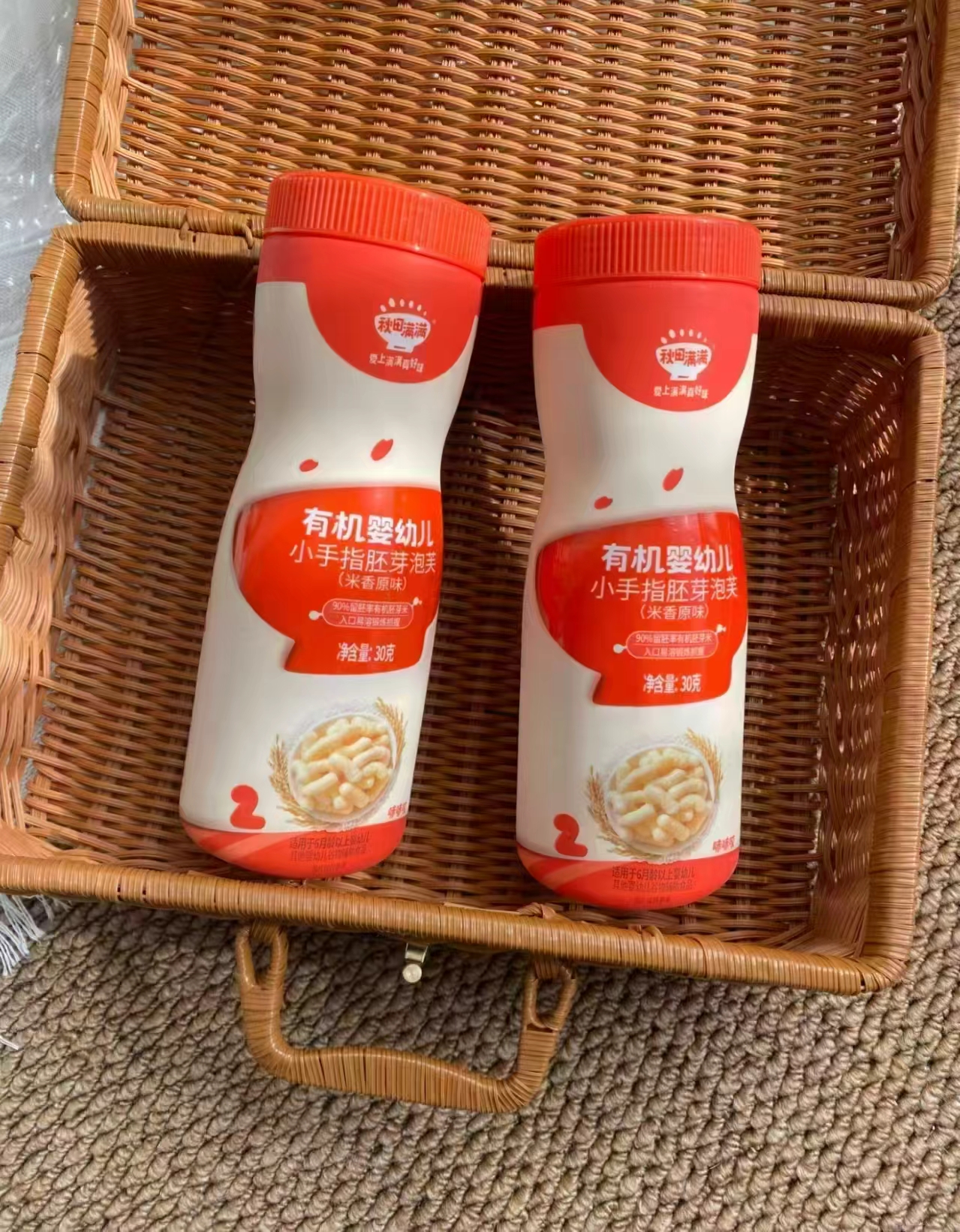秋田满满有机泡芙条拍6罐装 29元 - 86线报