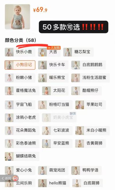 小猪大卫背心/短裤任选拍3件 29.7元 - 86线报