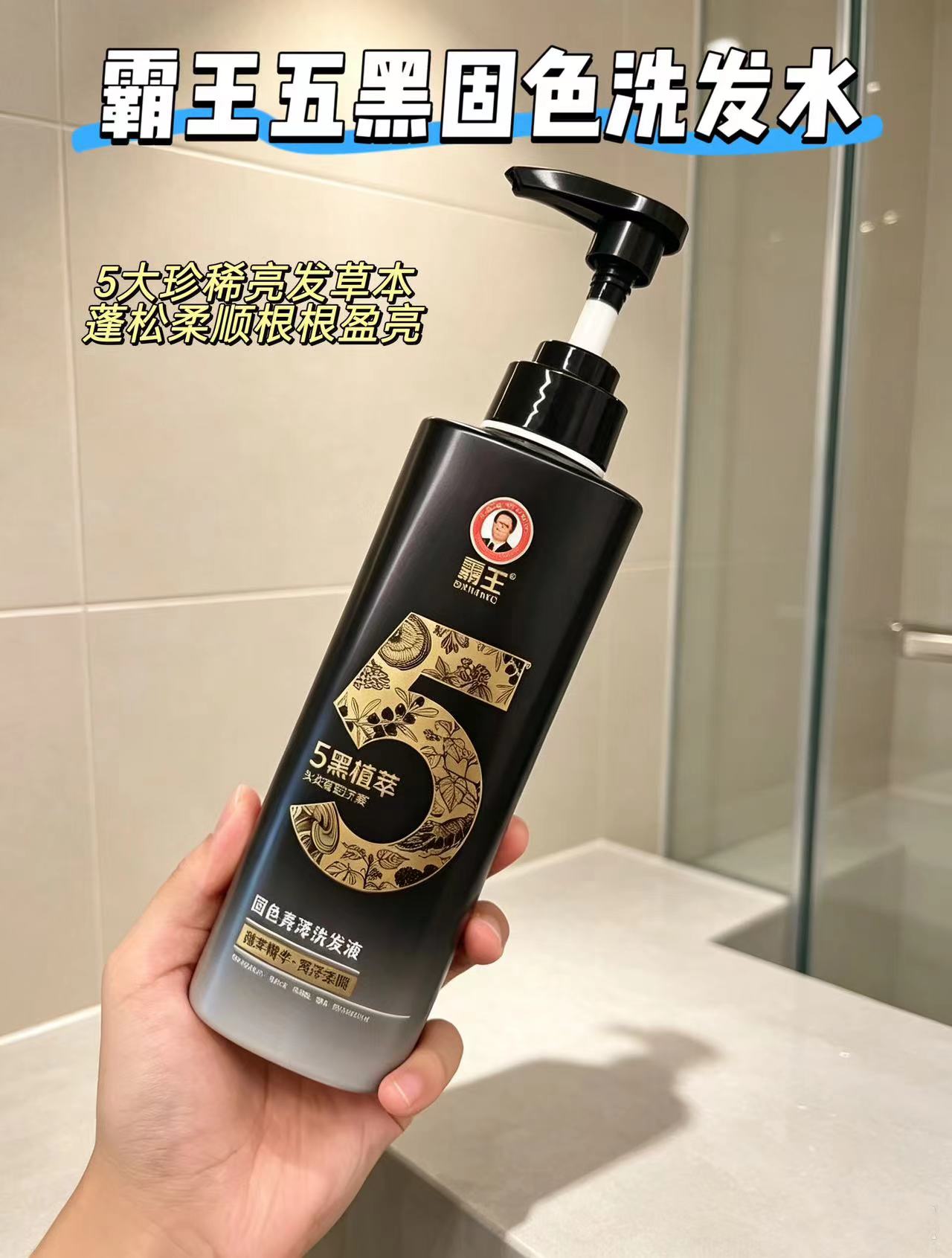 霸王五黑固色洗发水500ml/瓶 27元 - 86线报