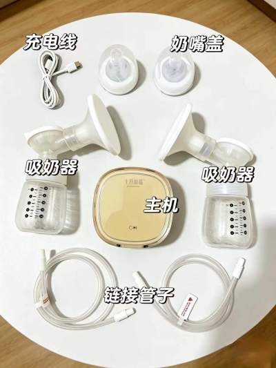 十月结晶电动双边吸奶器豪华版p3pro 赠储奶袋30片+储奶瓶 晒图加赠免手扶文胸 265.5元 - 86线报