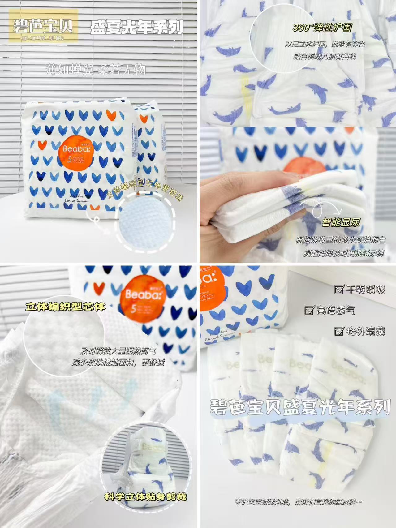 碧芭宝贝盛夏婴儿纸尿裤超薄透气训练拉拉裤尿不湿NB-4XL任选 34.2元 - 清风线报