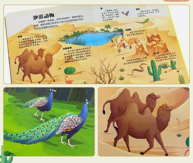 各种各样的动物翻翻书动物知识启蒙百科 14.4元 - 86线报