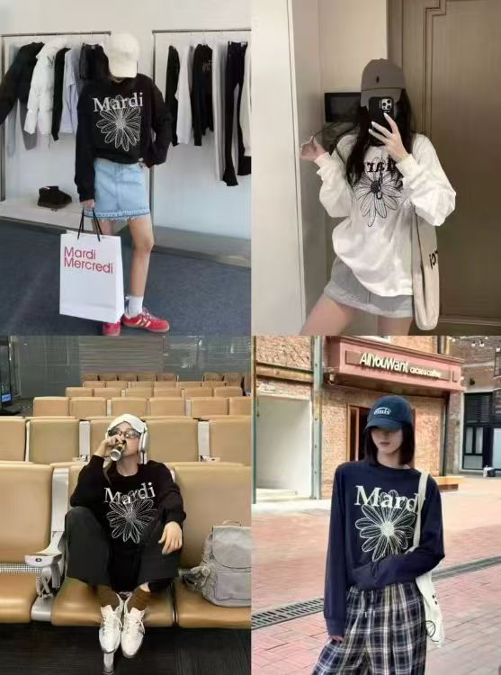 MARDI小雏菊长袖T恤女保暖宽松防晒空调罩衫休闲百搭秋季上衣 80元 - 线报酷