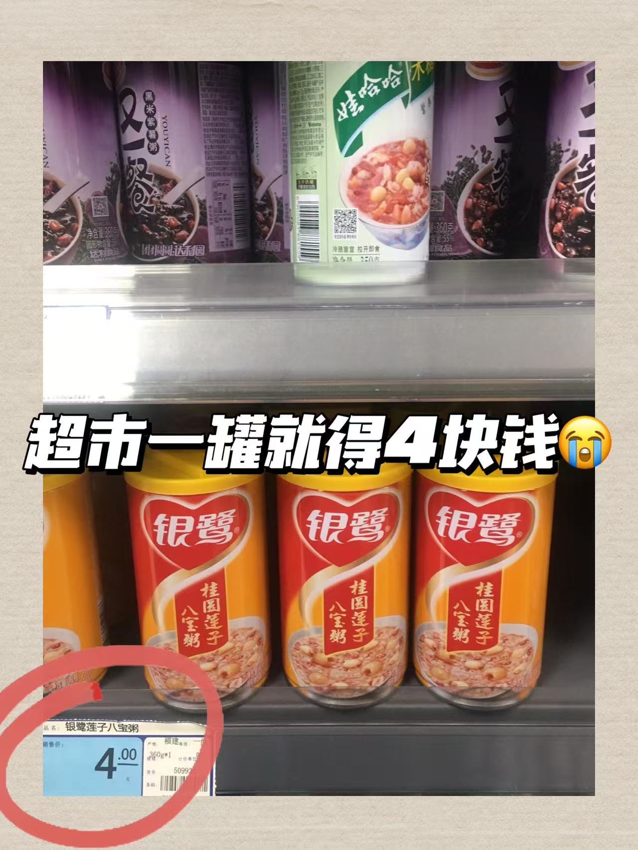 银鹭八宝粥12罐 24元 - 86线报