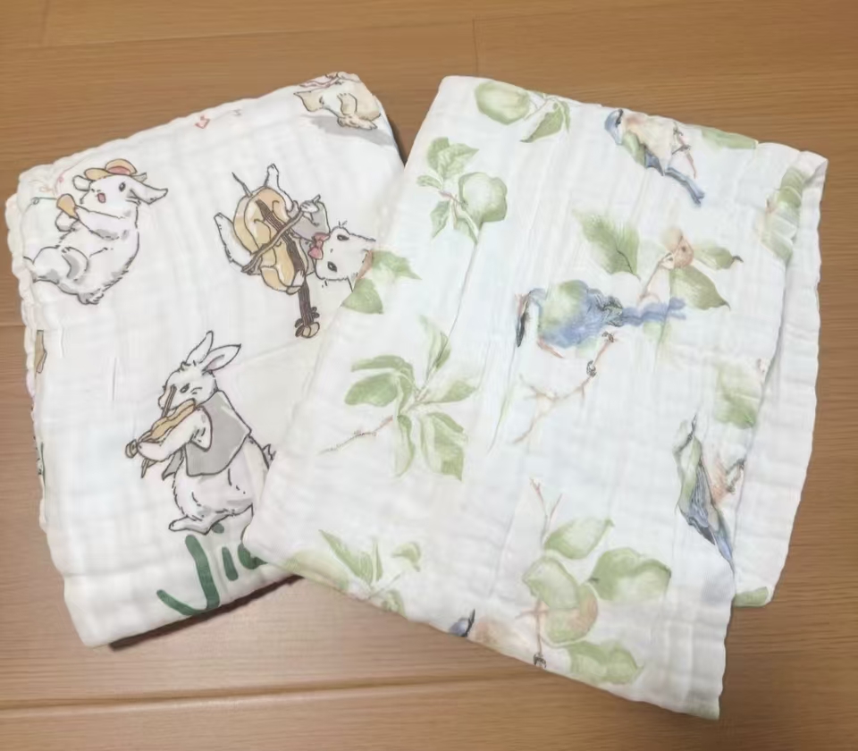 欧孕纯棉婴儿纱布浴巾拍第四项90CM*90CM 16元 - 86线报