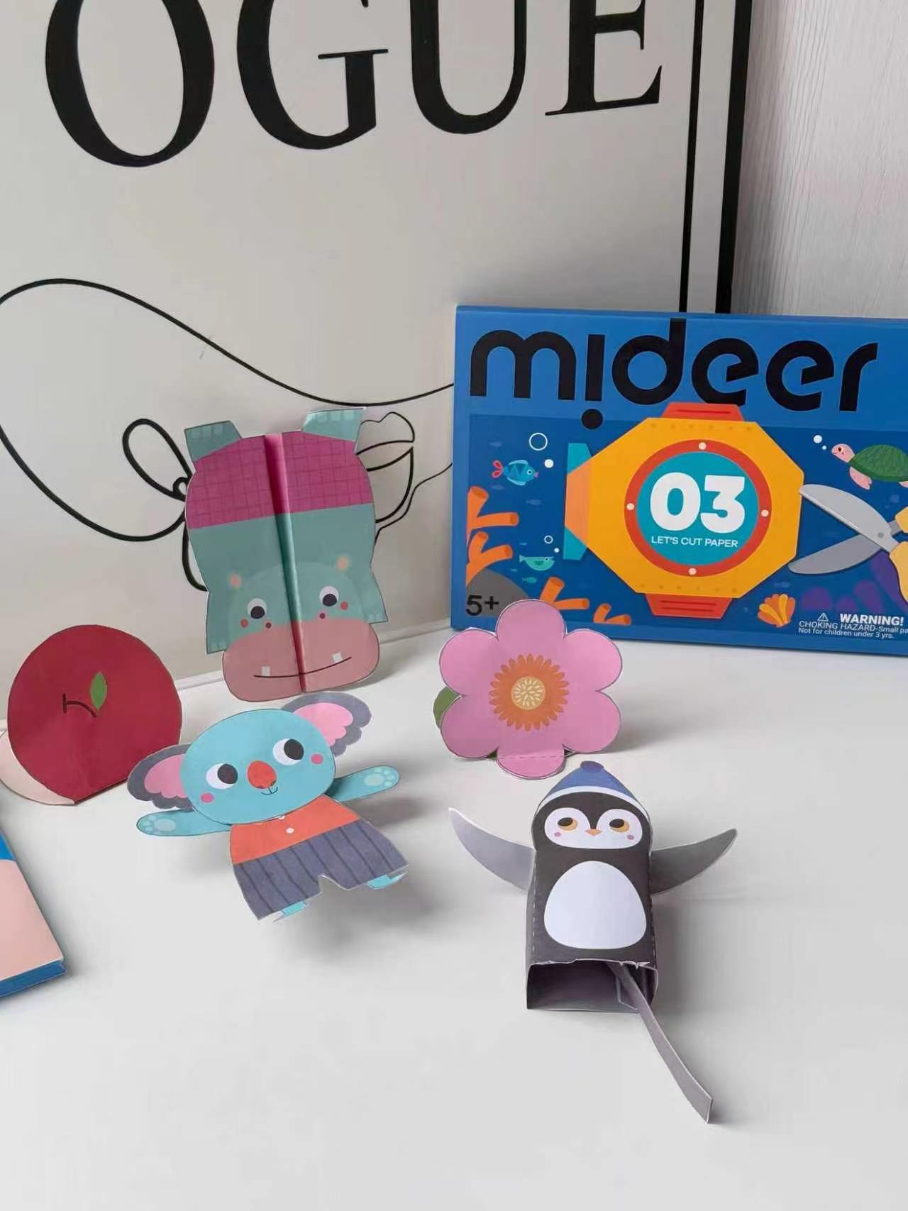 mideer弥鹿剪纸书50张 19.1元 - 86线报