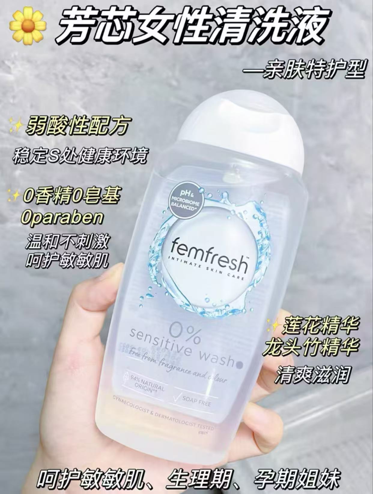 femfresh芳芯洗si处洗护液250ml 18.5元 - 86线报