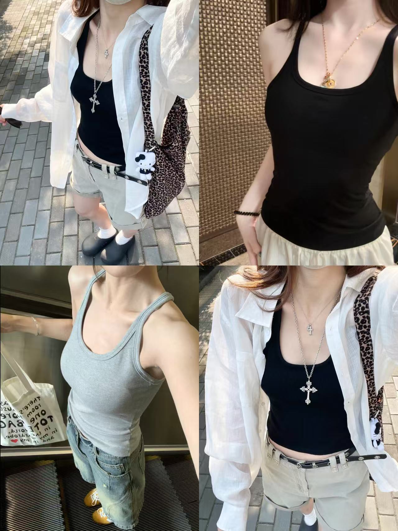 简云夏日小背心多款多色任选 15元 - 美泡泡