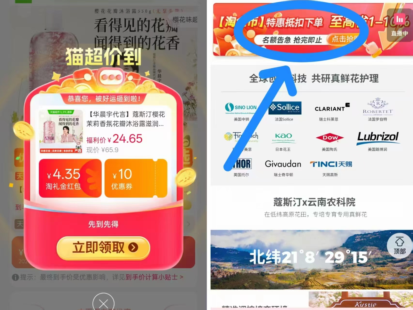 蔻斯汀樱香氛花瓣沐浴露550g大瓶 18.2元 - 86线报