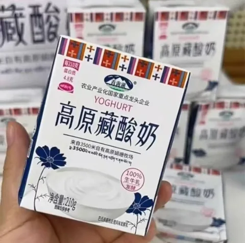 青海湖 高原藏酸奶整箱210g*10盒 图片 2