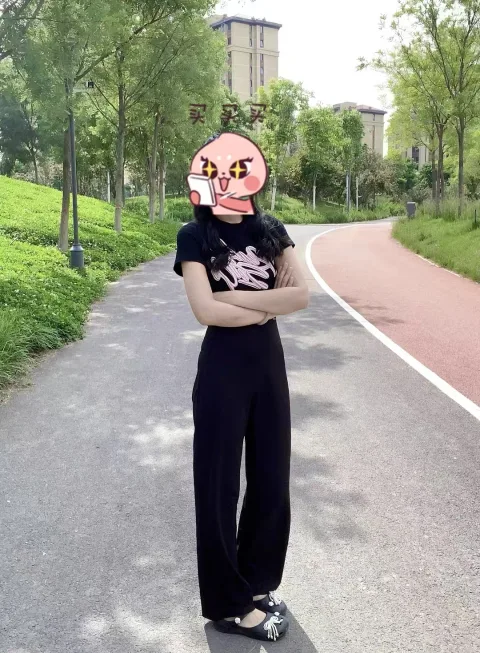 MissWiss 直筒裤高腰显瘦休闲裤薄款凉感透气裤子 图片 2