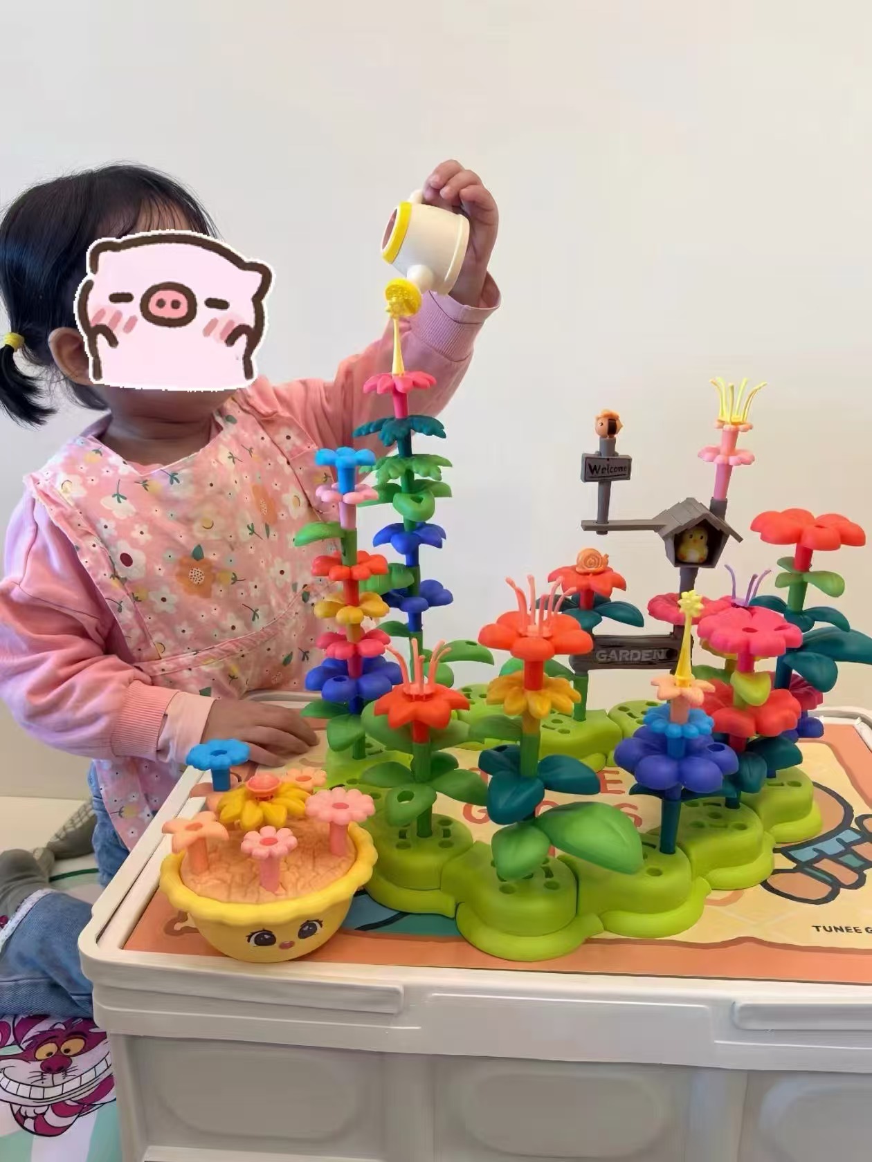 纽奇百变花园益智拼装积木129pcs 56.9元 - 美泡泡