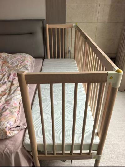 bbc婴儿高护栏拼接床200*60cm 赠床垫 1799.2元 - 线报酷