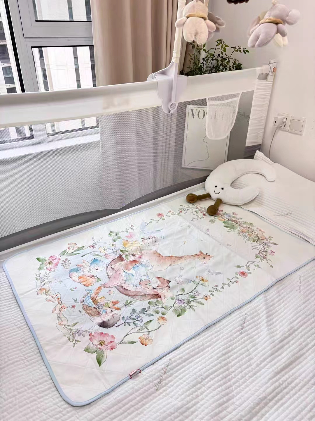 良良隔尿垫婴儿苎麻透气防漏可洗床上护理垫加大号81*60cm 89元 - 线报酷