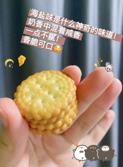 比比赞海盐小圆饼干160g/10袋 2.9元 - 线报酷